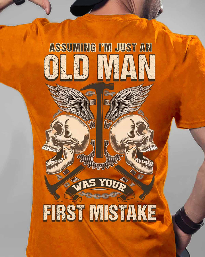 Carpenter I'm just an Oldman Was your First Mistake - Orange - T-shirt - #01yofir11bcarpz6