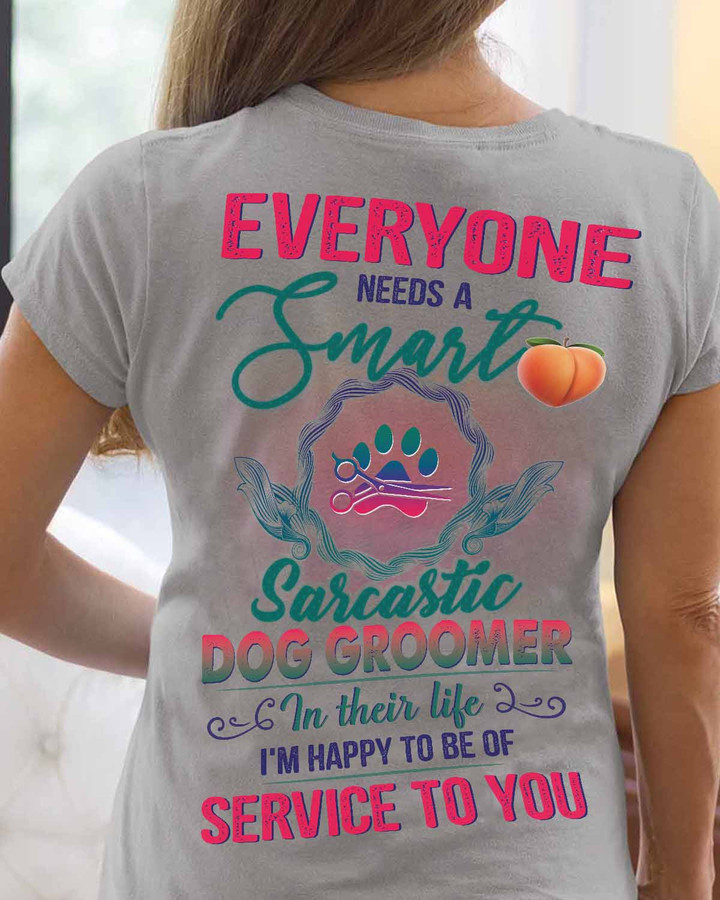 Sarcastic Dog Groomer - Sport Grey - T-shirt - #01serto3bdograu
