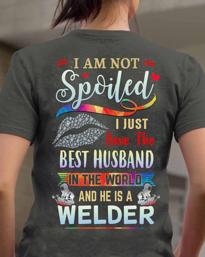 Cute Welder's Girl - Charcol - T-shirt - #020922spoil9bweldz6