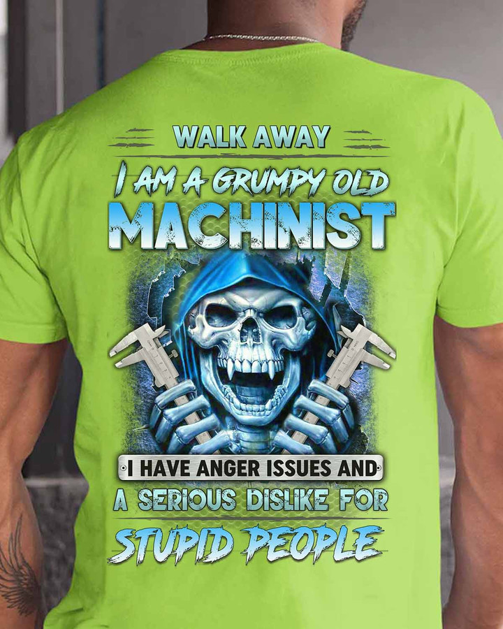 I am Grumpy old Machinist- Lime-Machinist- T-shirt - #170922ANGIS9XMACHZ6