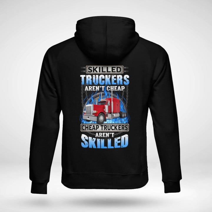 Skilled Truckers Aren't Cheap-Black -Trucker- Hoodie-#121122SKILL19BTRUCZ6