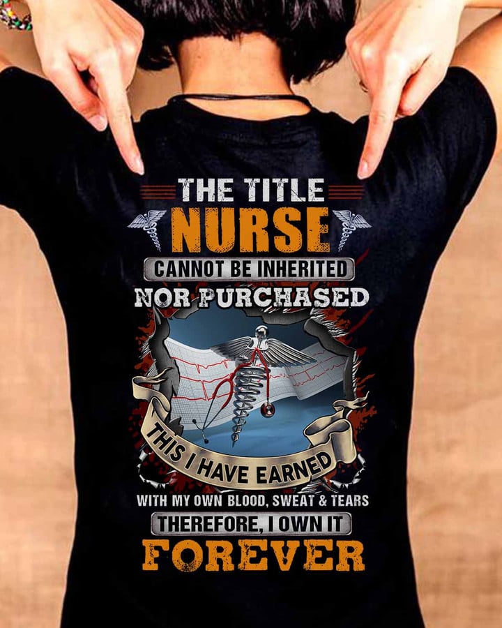 Nurse Pride Custom T-Shirt - Graphic design with powerful quote on white background.