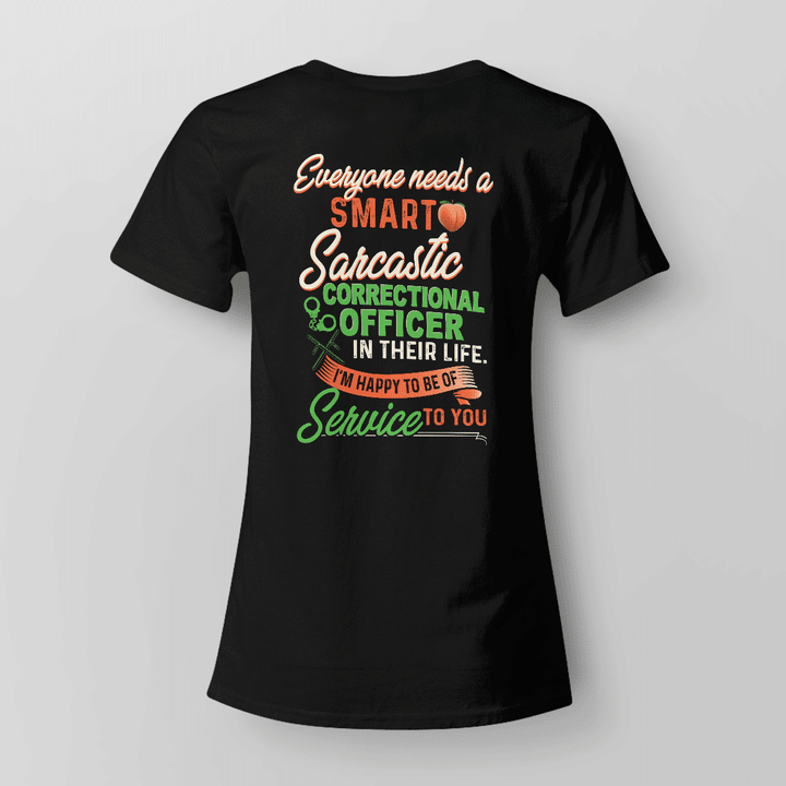Correctional Officer T-Shirt with Humorous Graphic Design