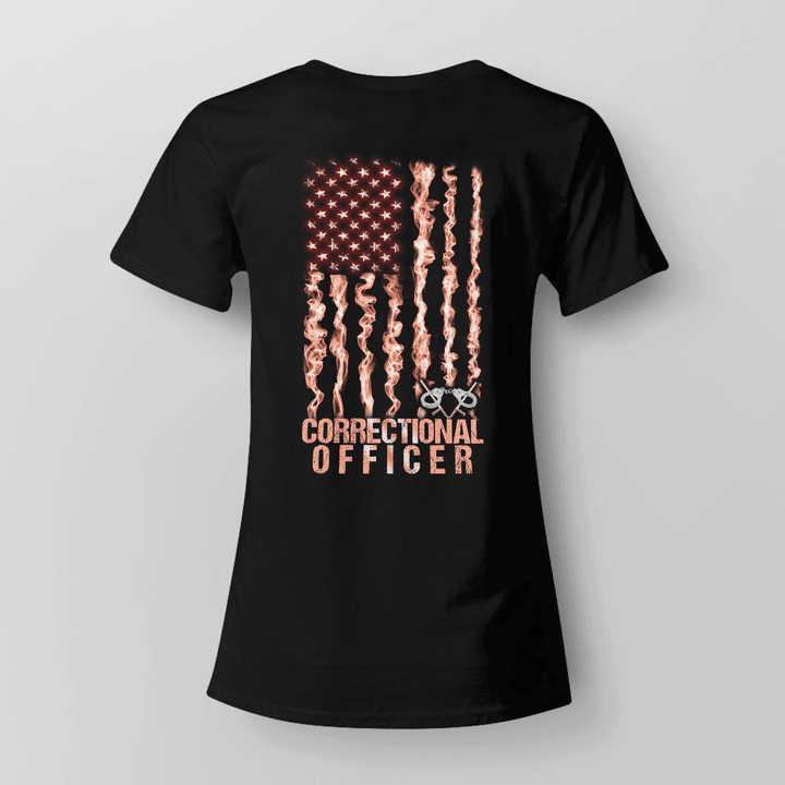 Proud Correctional Officer - Black -T-shirt