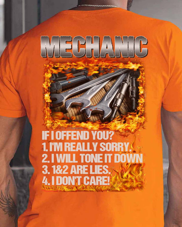 Awesome Mechanic- Orange - T-shirt