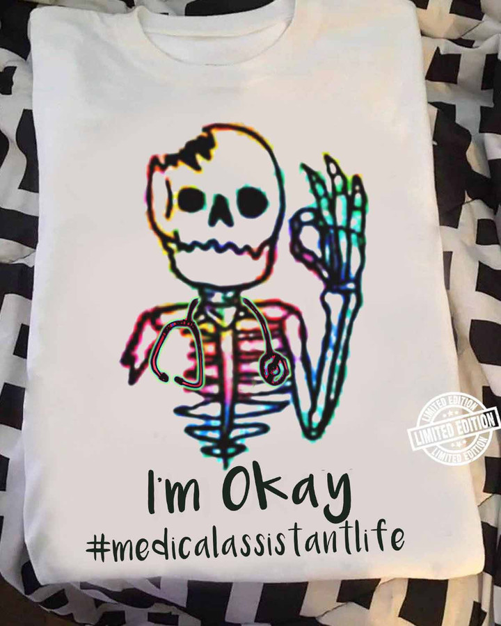 Awesome Medical Assistant Life - White-T-shirt - #260822okay1fmeasap