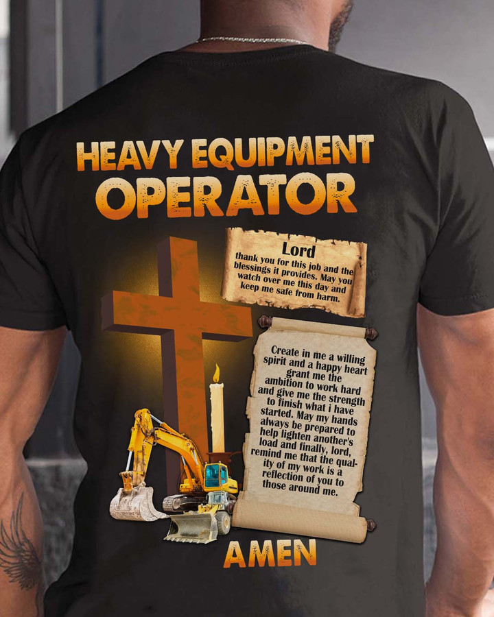 Awesome Heavy Equipment Operator - Black - T-shirt - #260822blesi8bheoz6