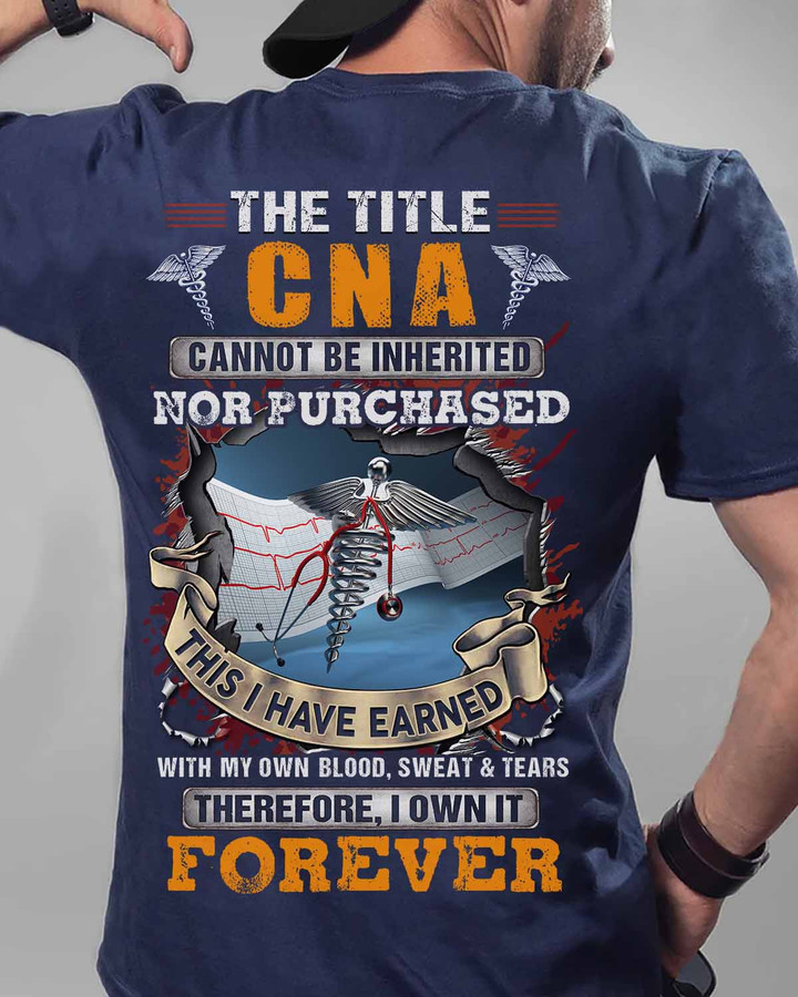 CNA I own it Forever -Navy Blue - T-shirt - #270822iown10bcnaap