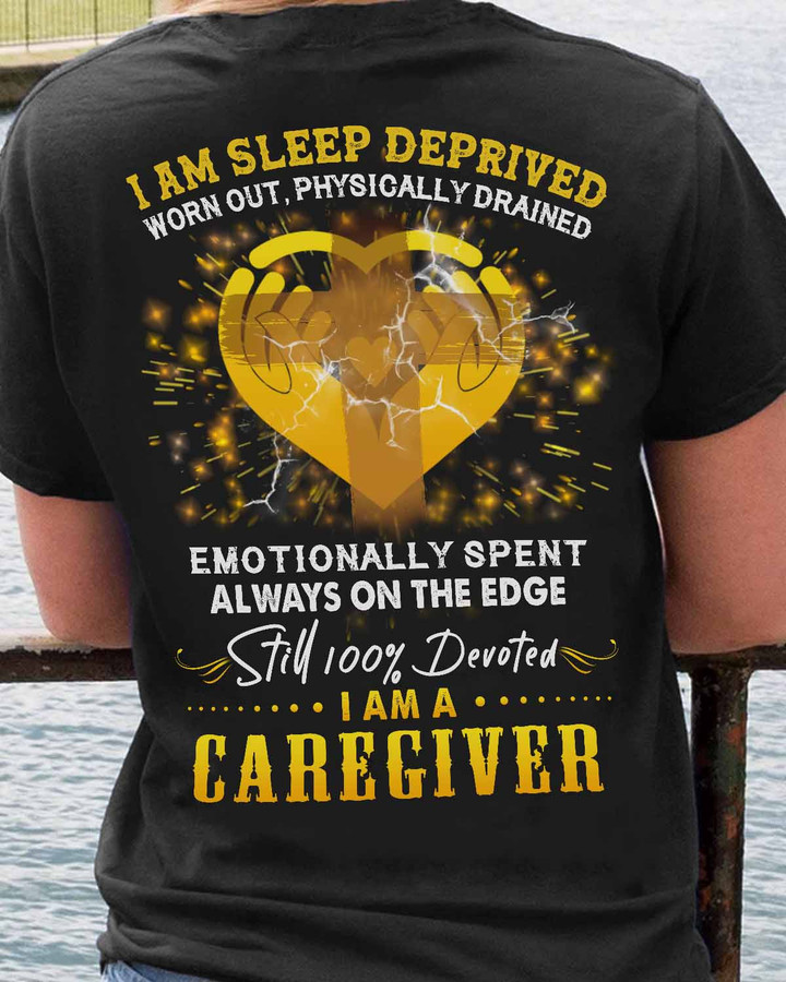 Devoted Caregiver- Black -T-shirt - #270822devot6bcareap