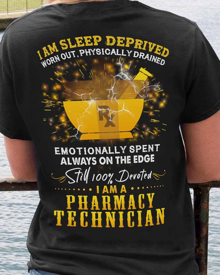 Devoted Pharmacy Technician- Black -T-shirt - #270822devot6bphteap