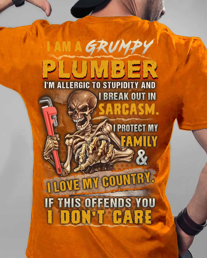 I am a Grumpy Plumber- T-shirt - #310822idont5bplumz6
