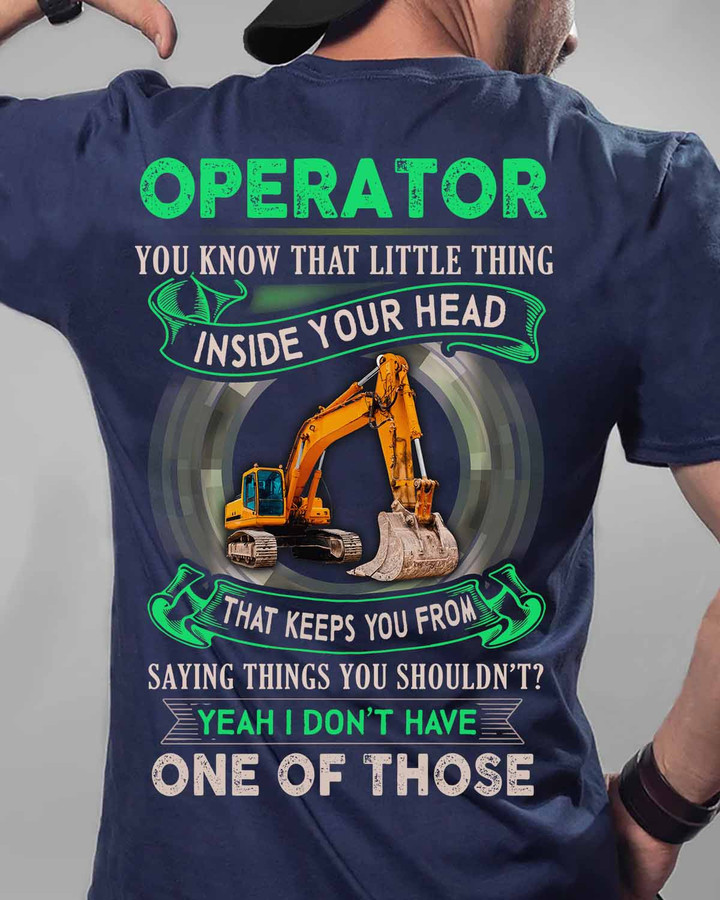 Awesome Operator-Navy Blue - T-shirt - #020922litthin1boperz6