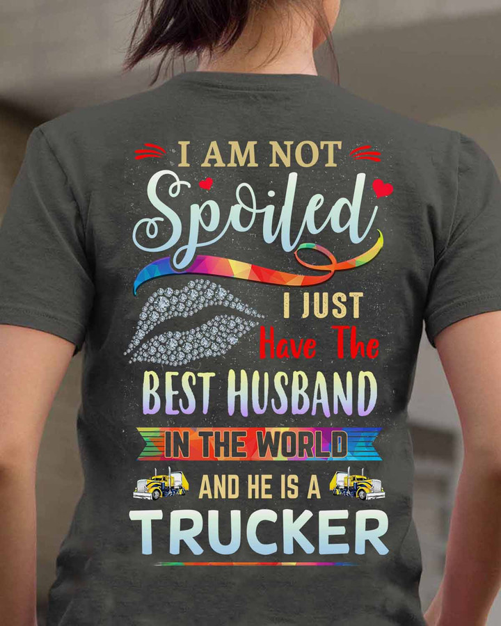 Cute Trucker's Girl - Charcol - T-shirt - #020922spoil9btrucz6