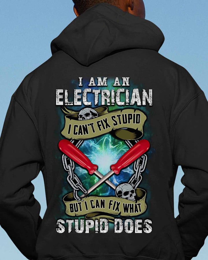 I am an electrician- Black-Electrician-Hoodie -#060922DOEST18BELECZ6