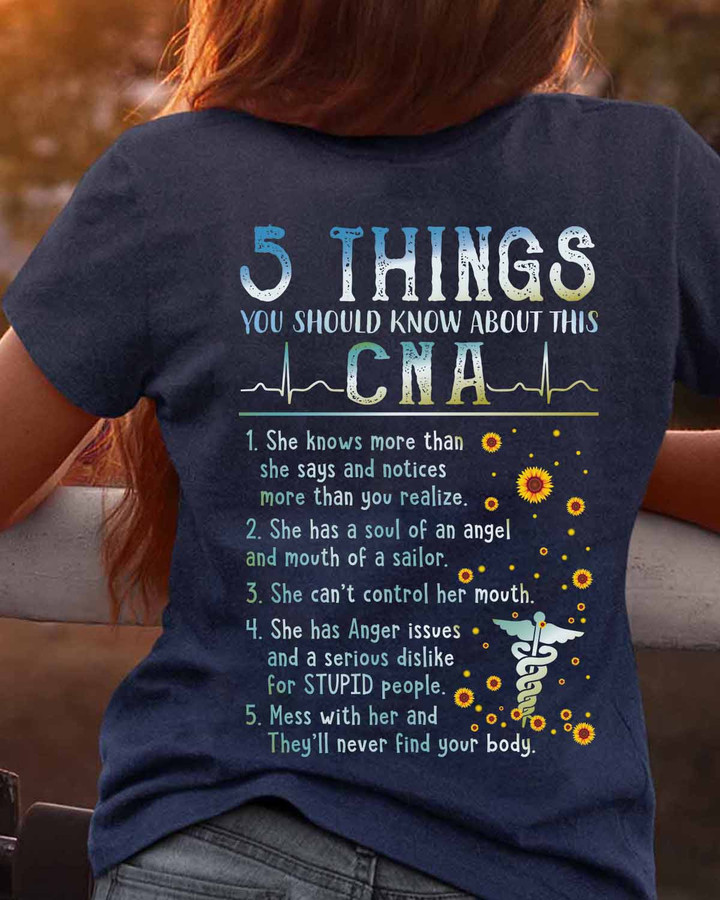 5 Things you should know about this CNA- Navy Blue -CNA- T-shirt -#0709225THIN8BCNAAP