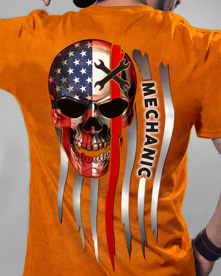 Sarcastic Mechanic - Orange-Mechanic- T-shirt - #090922SKUFL14BMECHZ6