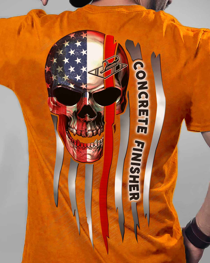 Sarcastic Concrete Finisher - Orange-Concrete Finisher- T-shirt - #090922SKUFL14BCOFIZ6