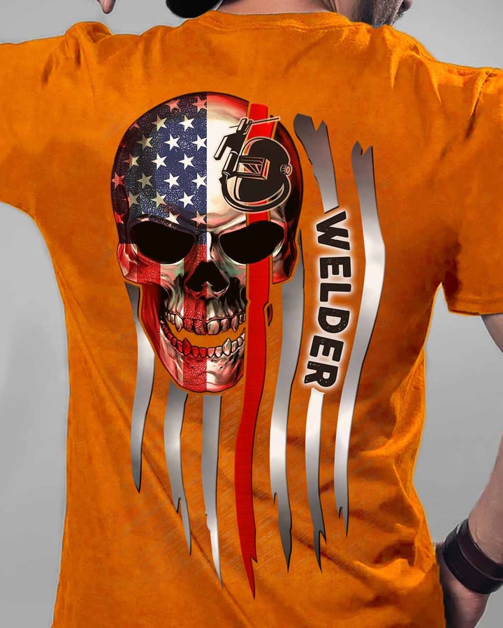 Sarcastic Welder - Orange-Welder- T-shirt - #090922SKUFL14BWELDZ6