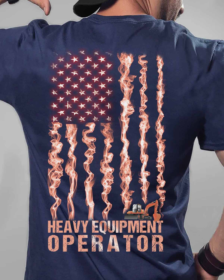 Proud Heavy Equipment Operator-Navy Blue-Heavyequipmentoperator- T-shirt -#090922USFLA15BHEOZ6