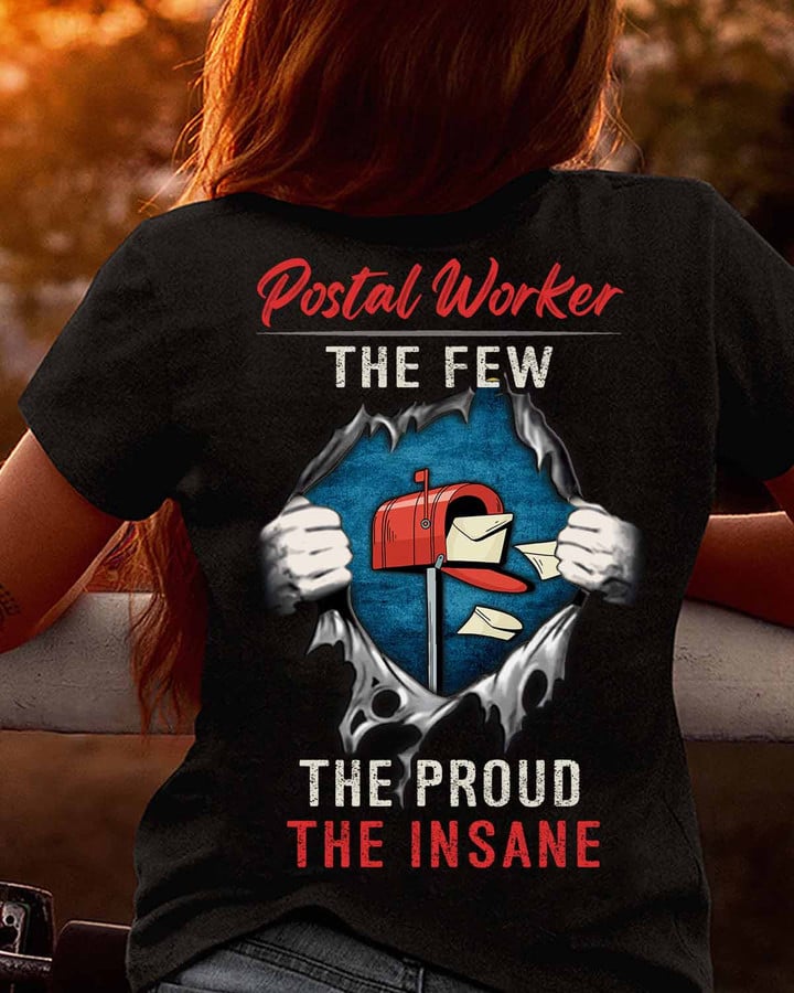 Postal Worker The Proud- Black -Postal Worker- T-shirt -#100922INSANE7BPOWOAP
