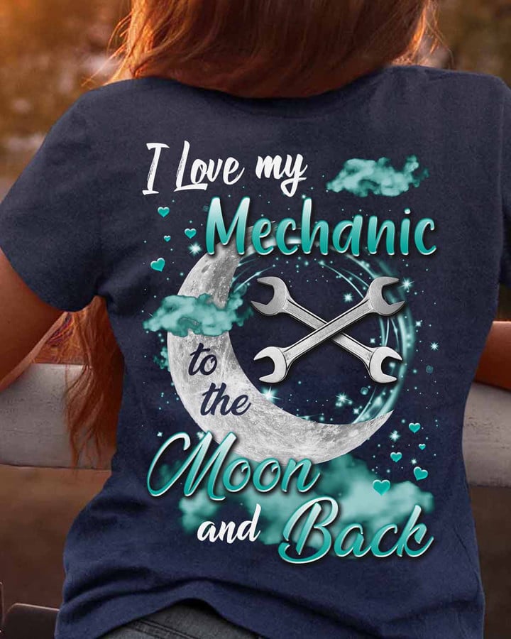 I love my Mechanic- Navy Blue -Mechanic- T-shirt -#130922THEMO10BMECHZ6