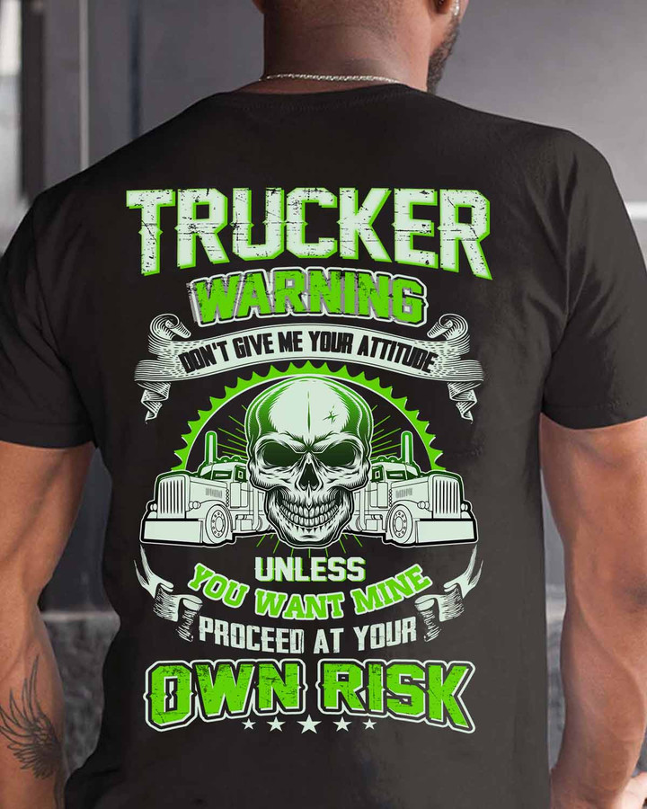 Sarcastic Trucker- Black -Trucker- T-shirt -#140922UNLYO3BTRUCZ6