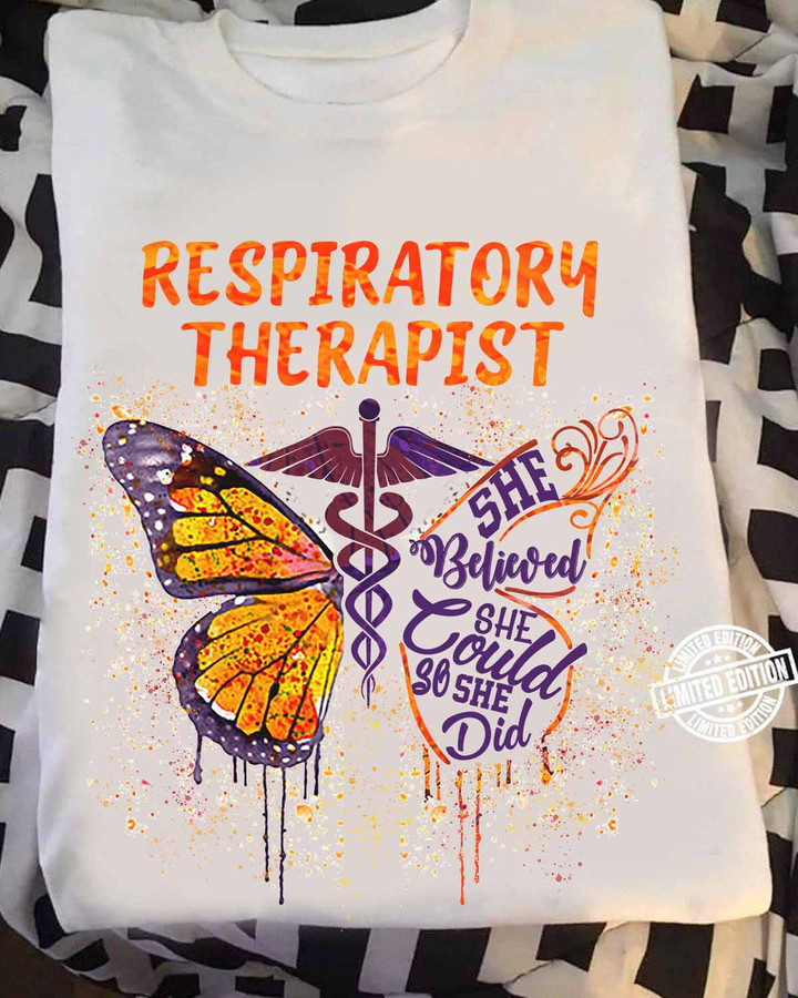 Awesome Respiratory Therapist- White-RespiratoryTherapist-T-shirt -#140922BELIV3FRETHAP