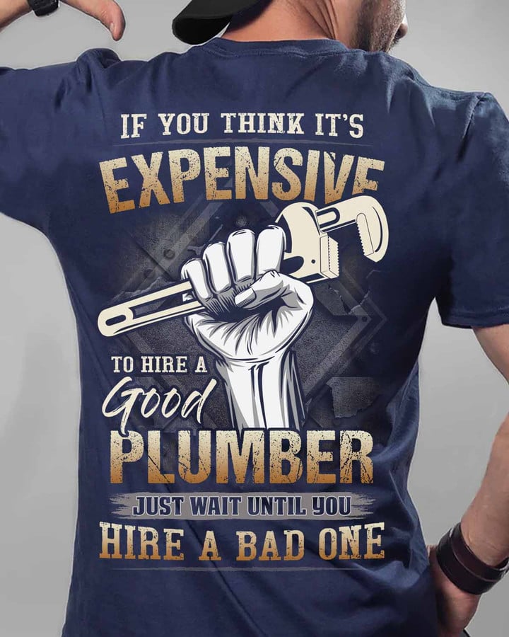 Awesome Plumber- Navy Blue -Plumber- T-shirt -#150922EXPEN7BPLUMZ6