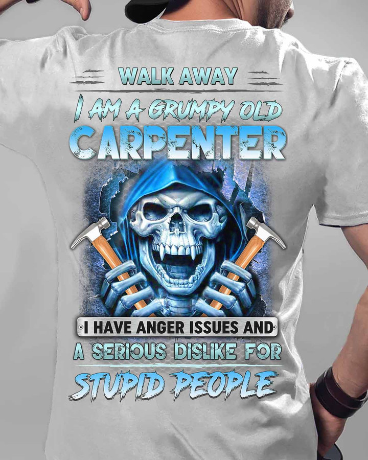 I am a Grumpy Old Carpenter-Sport Grey-Carpenter- T-Shirt -#160922ANGIS9XCARPZ6