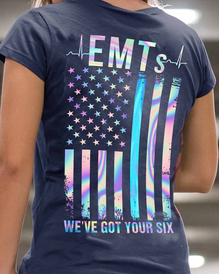 Proud EMT- Navy Blue -EMT- T-shirt -#160922YORSIX1BEMTAP