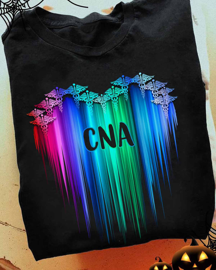 Black Rainbow Medical Symbol CNA T-Shirt - Show Support for LGBTQ+ Medical Professionals #200922DRIPLO6FCNAAP