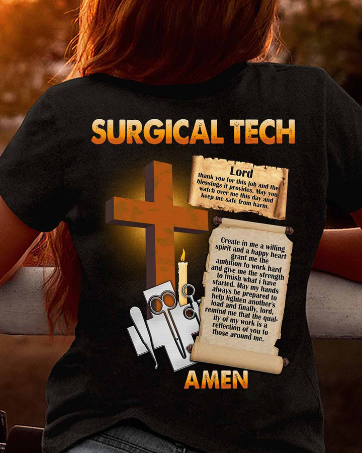 Awesome Surgical Tech- Black -Surgicaltech- T-shirt -#210922BLESI8BSUTEAP