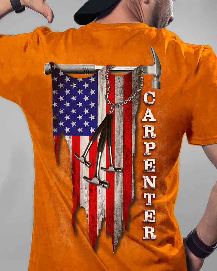 Sarcastic Carpenter- Orange-Carpenter- T-shirt - #220922USFLA22BCARPZ6