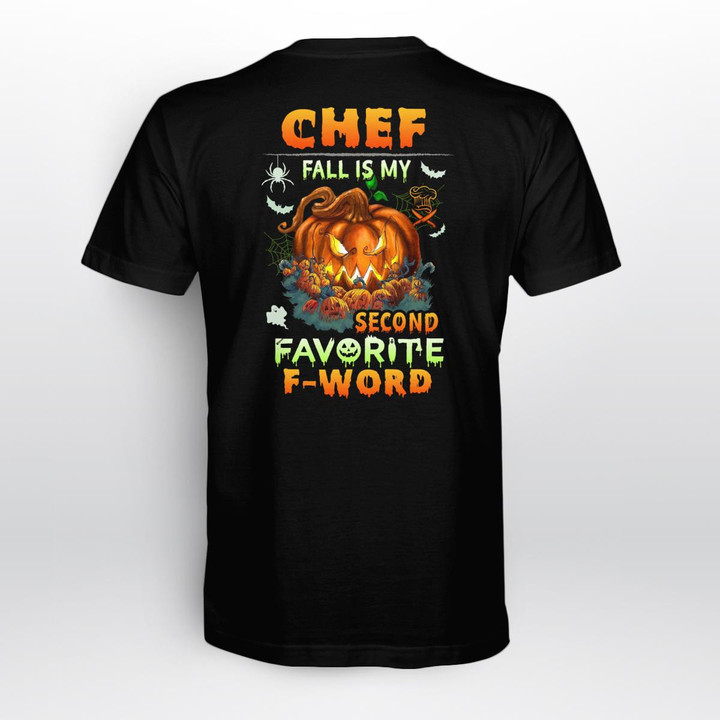 Chef fall is my second favorite F-Word- Black -Chef- T-shirt -#240922FWORD1BCHEFZ6