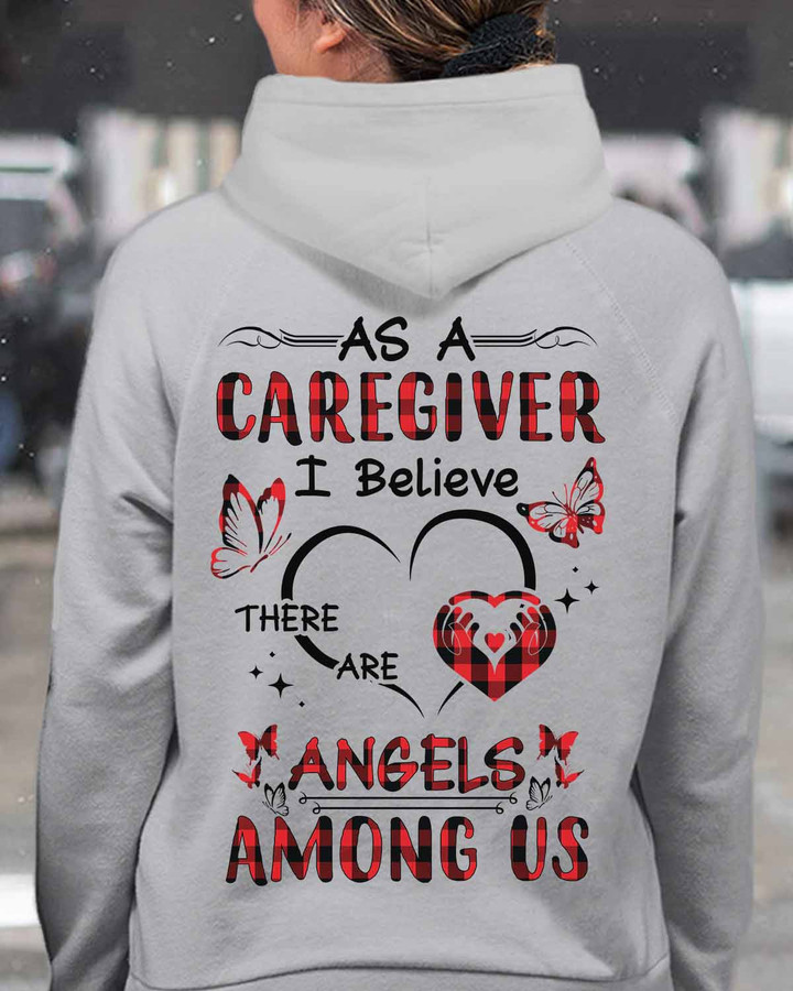 Awesome Caregiver - Sport Grey-Caregiver- Hoodie -#051022AMONG7BCAREZ4