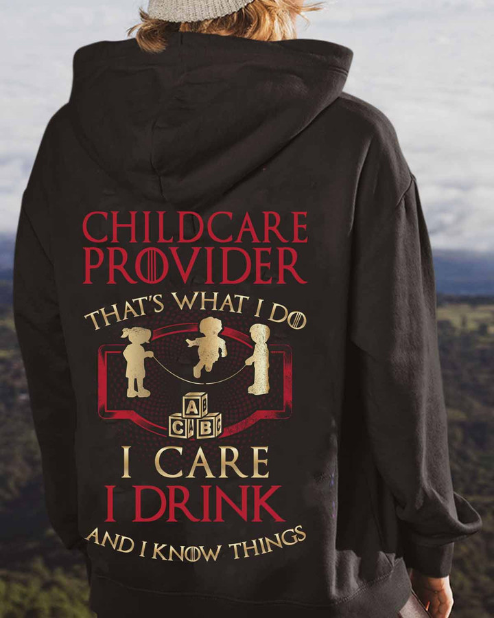 Awesome Childcare Provider- Black -ChildcareProvider- Hoodie -#061022IKNOTH1BCHPRZ4