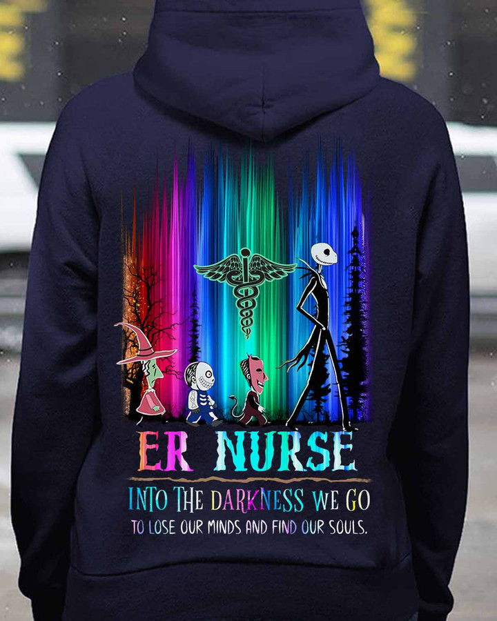 Awesome ER Nurse- Navy Blue -ERNURSE- Hoodie -#121022OURSOL1BERNUZ4
