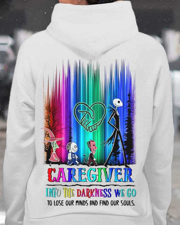 Awesome Caregiver- White-Caregiver-Hoodie -#131022OURSOL2BCAREZ4