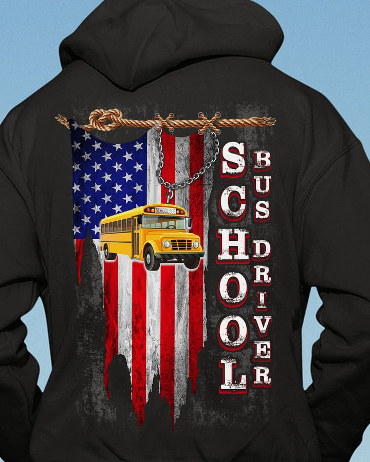 Proud School Bus Driver- Black -SchoolBusDriver- Hoodie-#151022USFLA25BSBDZ4