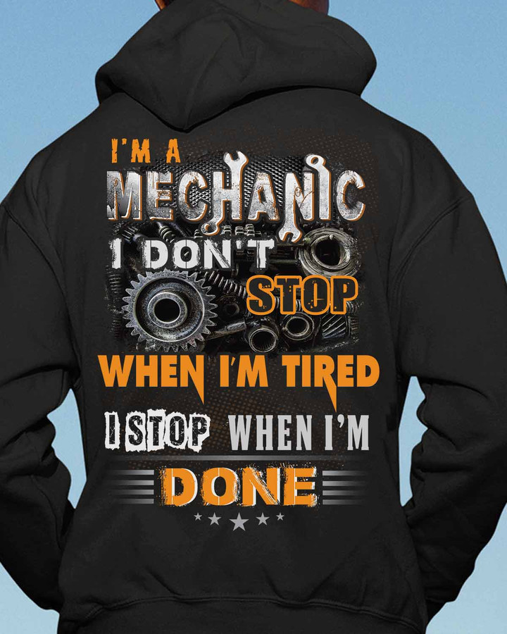 I am a Mechanic- Black -Mechanic- Hoodie-#181022TIRED11BMECHZ6