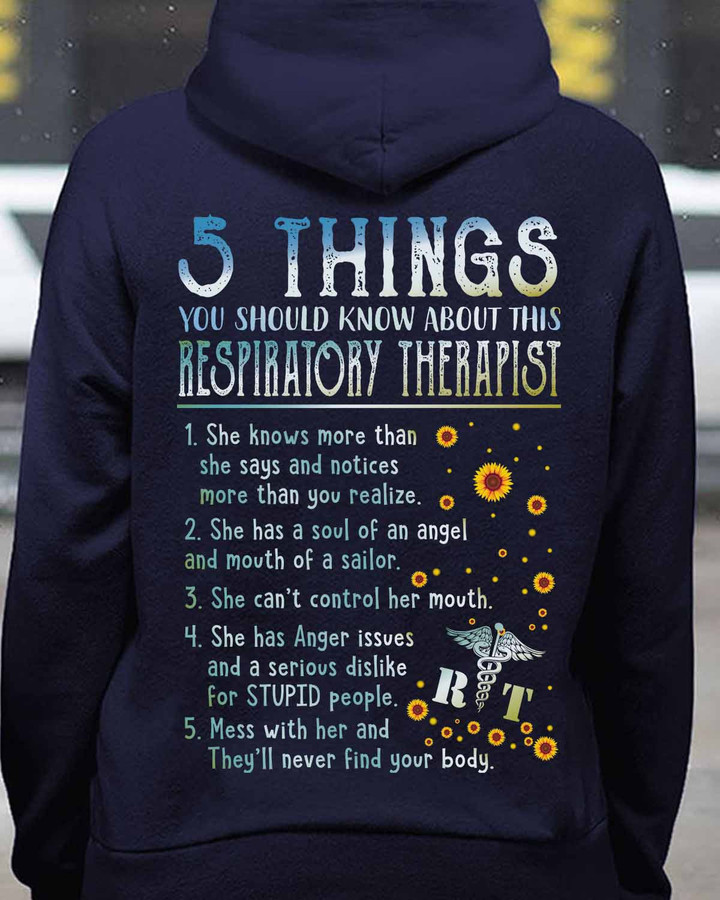 5Things you should know about This Respiratory Therapist- Navy Blue -RespiratoryTherapist- Hoodie -#1810225THIN8BRETHZ4