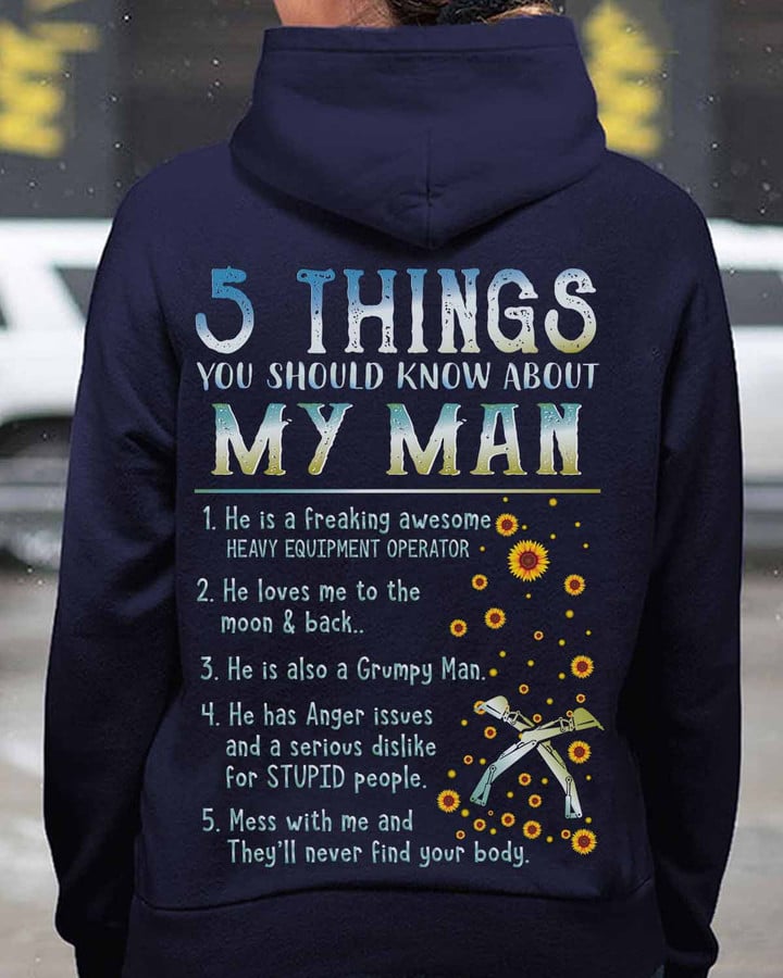 5Things you should know about This Heavy Equipment Operator- Navy Blue -HeavyEquipmentOperator- Hoodie -#1910225THIN12BHEOZ6