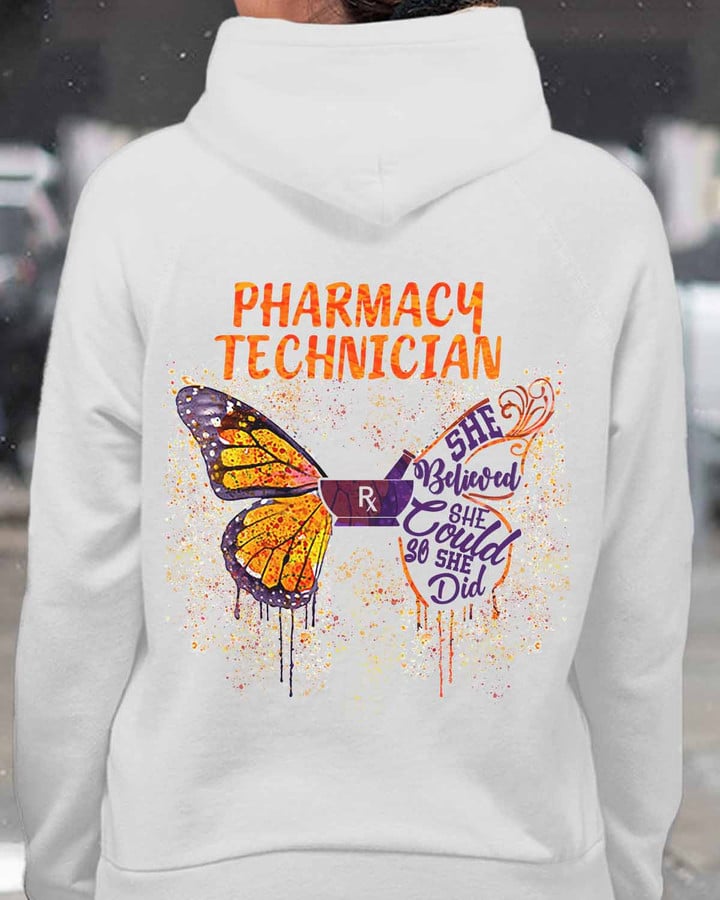 Awesome Pharmacy Technician - White-PharmacyTechnician-Hoodie -#211022BELIVD3BPHTEZ4