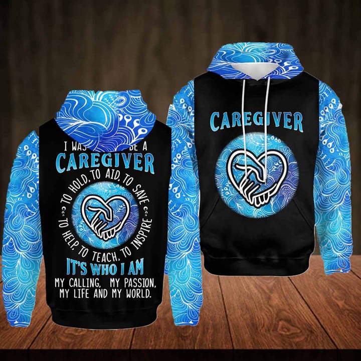 Caregiver My Life- Black -Caregiver-Hoodie-#271022TOAID10BCAREZ4
