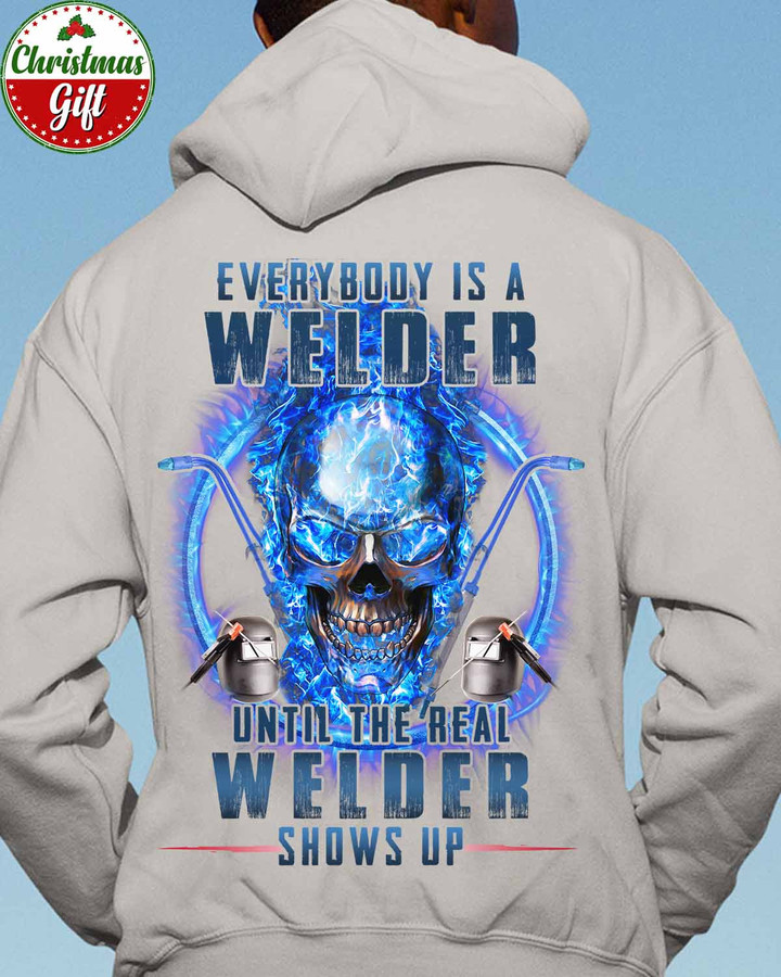 Real Welder Shows Up- Ash Grey -Welder- Hoodie -#291022SHOWS11BWELDZ6