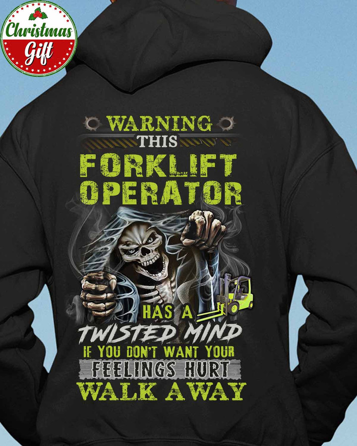 This Forklift Operator has a Twisted Mind-Black -ForkliftOperator- Hoodie-#051122TWIMIN13BFOOPZ6