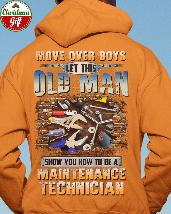 Let This Oldman Show you how to be a Maintenance Tech- Orange-MaintenanceTech- Hoodie -#081122OVBOY3BMATEZ6