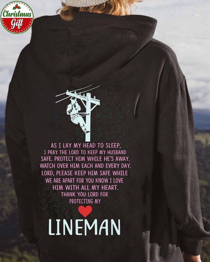 Awesome Lineman's Lady-Black -Lineman- Hoodie -#161122PROTHIM1BLINEZ6