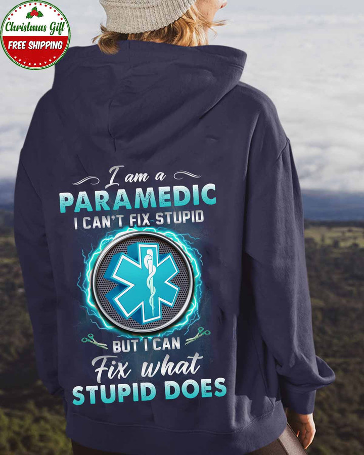 I am a Paramedic I can't fix Stupid - Navy Blue -paramedic- Hoodie -#171122DOEST14BPARMZ4