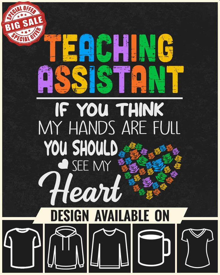 Awesome Teaching Assistant-Black -TeachingAssistant- Hoodie -#221122HANDS13FTEASZ4
